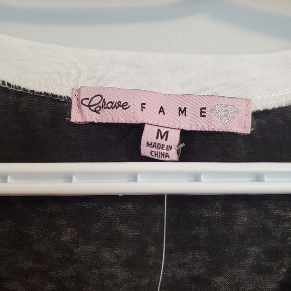 Crave Fames No Boundaries Juniors' lace-up colorblock short sleeve t-shirt - Picture 4 of 9